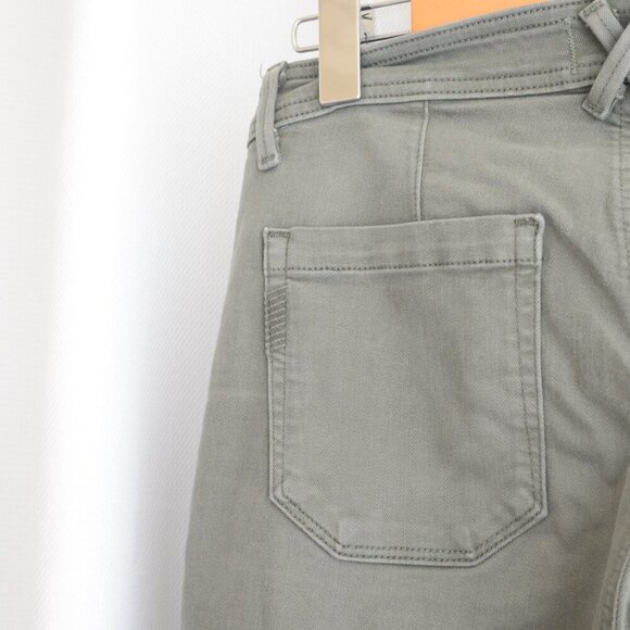 Paige Hoxton High-Rise Cargo Green Jeans Sz 28 - Picture 6 of 8